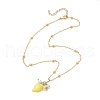 6Pcs 6 Styles Resin Fruit Pendant Necklaces NJEW-JN05204-5