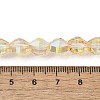 Electroplate Glass Beads Strands EGLA-L045-H-HP01-4