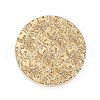 Texture Theme Roung Brass Stamp Head AJEW-M036-06G-G-2