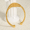 Stylish 304 Stainless Steel Spring Wire Cuff Bangles XA6036-2-2