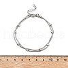 304 Stainless Steel Satellite Chains Multi-strand Bracelets for Men Women BJEW-Q038-11P-5