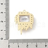 Brass Micro Pave Cubic Zirconia Pendants KK-E791-25G-3