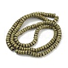 Electroplated Natural Lava Rock Beads Strands G-Z032-J03-11D-2