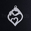 Non-Tarnish 201 Stainless Steel Pendants STAS-S105-JN388-1-1