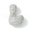 Rack Plating Brass Cubic Zirconia Pendants KK-S378-02P-L-1