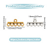 GOMAKERER 80Pcs 2 Colors Tibetan Style Alloy Chandelier Component Links FIND-GO0003-11B-2