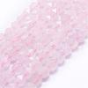 Natural Rose Quartz Beads Strands G-J363-06-6mm-1