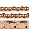 Electroplate Transparent Glass Beads Strands GLAA-T032-T4mm-AB23-4