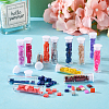  260Pcs 13 Colors 2-Hole Baking Paint Glass Seed Beads SEED-TA0001-09-5