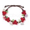 Adjustable Polyester Cord Braided Bracelets for Women BJEW-JB11337-2