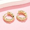 Heart Brass Micro Pave Clear Cubic Zirconia Hoop Earrings EJEW-Z102-25G-2