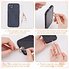 Alloy & Acrylic Mobile Straps HJEW-GO00063-5