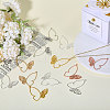 CHGCRAFT 120Pcs 6 Colors Tibetan Style Alloy Pendants FIND-CA0009-24-6