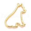 Zinc Alloy Open Back Bezel Pendants PALLOY-D199-12G-1