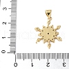 Brass Micro Pave Cubic Zirconia Pendants KK-A252-04G-3