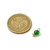 HOBBIESAY 200Pcs Imitation Jade Round Glass Beads Charms FIND-HY0001-25-3