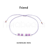 Glass Seed Link Bracelet BJEW-JB08894-02-2