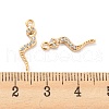 Brass Micro Pave Cubic Zirconia Pendants KK-E090-03G-3