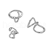 Minimalist Irregular Fashion Alloy Cuff Rings Sets SE5732-4