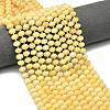Natural Yellow Jade Beads Strands G-P573-A50-01-1
