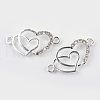 Alloy Rhinestone Links connectors ALRI-Q065-23S-1
