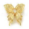 Rack Plating Brass Micro Pave Cubic Zirconia Beads KK-K386-20G-1