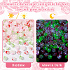   300pcs 3 styles Luminous Transparent Resin Decoden Cabochons RESI-PH0002-21-2