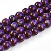 Baking Painted Glass Beads Strands DGLA-N008-10mm-03-1