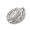 Brass Pendants with Jumping Ring KK-V016-09P-2
