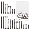 Unicraftale 32Pcs 4 Styles Ion Plating(IP) 304 Stainless Steel Connector Charms STAS-UN0060-45-1