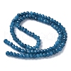 Dyed Natural Malaysia Jade Rondelle Beads Strands X-G-E316-2x4mm-54-4