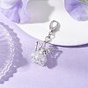 Angel Glass Pendant Decorations HJEW-MZ00215-03-2