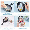 GOMAKERER 4Pcs 4 Styles Mini Oval Transparent PVC Zipper Coin Purse Wallets Bags with Clasps and Balls AJEW-GO0001-94-3
