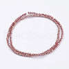 Electroplate Glass Beads Strands X-GLAA-F078-FR07-2