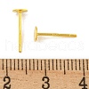 925 Sterling Silver Flat Pad  Stud Earring Findings STER-K167-045C-G-3