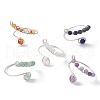 Mixed Natural Gemstone Rings RJEW-JR00584-02-1