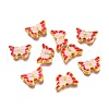Alloy Enamel Beads ENAM-H322-01G-1