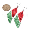 304 Stainless Steel with Glass Dangle Stud Earring EJEW-MZ00172-3