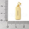 Brass Micro Pave Cubic Zirconia Pendants KK-K298-24B-G-3