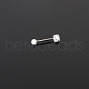 Dice 316L Surgical Stainless Steel with Acrylic Tongue Rings FS-WGEA7F0-10-1