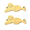 201 Stainless Steel Connector Charms STAS-U003-06G-1
