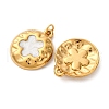 304 Stainless Steel Enamel Pendants STAS-U061-36G-01-2