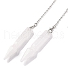 Natural Quartz Crystal Pointed Dowsing Pendulums G-Q184-04E-P-1