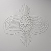 Metal Rhinestone Tassel Hair Chain Hat for Bridal OHAR-WH20003-01P-1