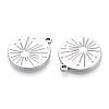 304 Stainless Steel Pendants STAS-T065-14P-2