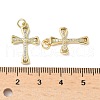 Brass Micro Pave Cubic Zirconia Pendants KK-Q068-49D-G-3
