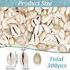 GOMAKERER 250~300Pcs Natural Cowrie Shell Pendants BSHE-GO0001-06-2