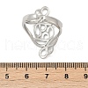 304 Stainless Steel Open Cuff Rings for Women RJEW-U061-02P-5