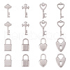 304 Stainless Steel Pendants STAS-TA0004-73P-2