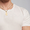 Beebeecraft 1Pc 304 Stainless Steel Figaro Chain Number Pendant Necklaces NJEW-BBC0001-28E-G-5